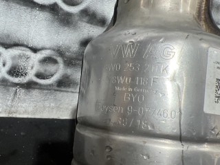 труба приемная глушителя, ориг. номер 8W0253350BM, 8W0253300BD, Audi RS5 F5 2017-2019
