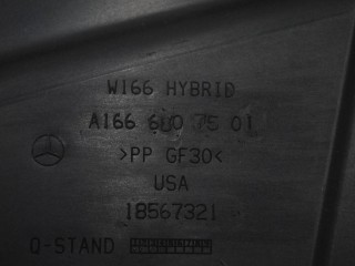 защита днища задняя, ориг. номер A1666100008, A1666807501, Mercedes-Benz M-Класс W166 2011-2015