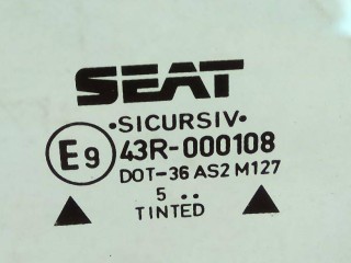 стекло двери передней левой, ориг. номер 43R000108, SEAT Toledo 1 поколение 1991-1995