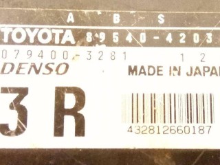 блок управления ABS, ориг. номер DENSO, 079400-3281, 89540-42030, Toyota RAV4 1 поколение XA10 [рестайлинг] 1997-2000
