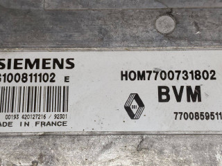 блок управления двигателем, ориг. номер SIEMENS, HOM7700731802, 7700859511, BVM, S100811102E, Renault 5 2 поколение 1984-2002