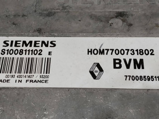 блок управления двигателем, ориг. номер SIEMENS, HOM7700731802, 7700859511, BVM, S100811102E, Renault 5 2 поколение 1984-2002