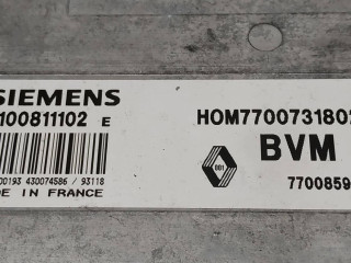 блок управления двигателем, ориг. номер SIEMENS, HOM7700731802, 7700859511, BVM, S100811102E, Renault 21 1 поколение 1986-1989
