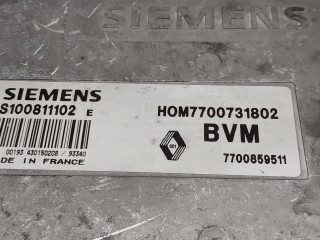 блок управления двигателем, ориг. номер SIEMENS, HOM7700731802, 7700859511, BVM, S100811102E, Renault 19 1 поколение 1988-1992