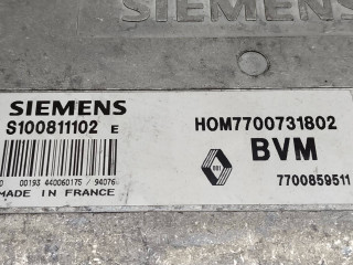 блок управления двигателем, ориг. номер SIEMENS, HOM7700731802, 7700859511, BVM, S100811102E, Renault 19 2 поколение 1992-2000