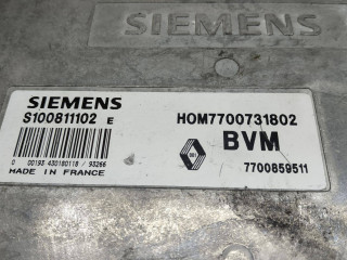 блок управления двигателем, ориг. номер SIEMENS, HOM7700731802, 7700859511, BVM, S100811102E, Renault 19 1 поколение 1988-1992