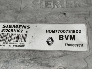 блок управления двигателем, ориг. номер SIEMENS, HOM7700731802, 7700859511, BVM, S100811102E, Renault 19 1 поколение 1988-1992