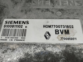 блок управления двигателем, ориг. номер SIEMENS, HOM7700731802, 7700859511, BVM, S100811102E, Renault 19 1 поколение 1988-1992