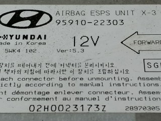 блок управления подушками безопасности, ориг. номер 95910-22303, 5WK4102, 02H0023173Z, Hyundai Accent 1 поколение 1994-1997