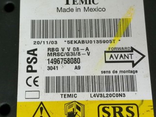 блок управления подушками безопасности, ориг. номер 1496758080, L4V3L20C0N3, Citroen C8 1 поколение 2002-2008