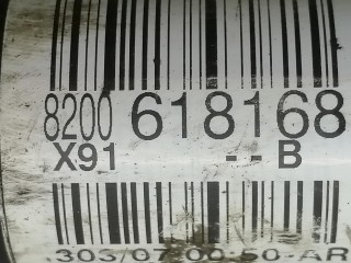 полуось передняя правая, ориг. номер 8200618168, Renault Laguna 3 поколение 2007-2012