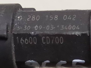 форсунка топливная, ориг. номер 0280158042, 166CD700, Infiniti G35 3 поколение 2002-2007