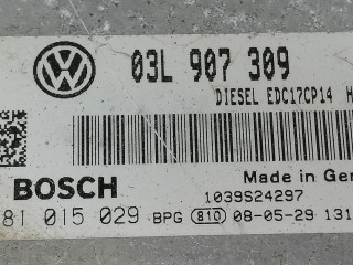 блок управления двигателем, ориг. номер 03L907309, 0281015029, Volkswagen Passat B6 2005-2010