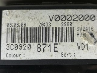 панель приборов (щиток), ориг. номер 3C0920871E, Volkswagen Passat B6 2005-2010