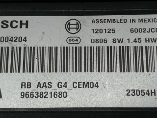 блок управления парктрониками, ориг. номер 0263004204, 9663826180, Citroen C3 Picasso 1 поколение 2008-2012