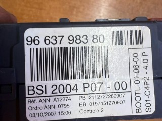 блок BSI, ориг. номер 9663798380, Peugeot 207 1 поколение 2006-2009