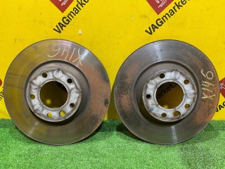 диск тормозной передний, ориг. номер 7L8615301, 7L8615302, Audi Q7 4L [рестайлинг] 2009-2015