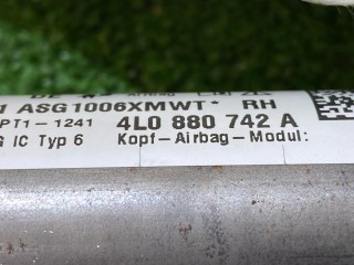 подушка безопасности боковая (шторка) правая, ориг. номер 4L0880742A, Audi Q7 4L 2005-2009