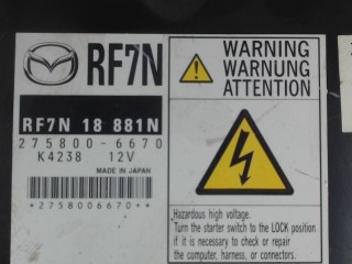 Блок управления двигателем, ориг. номер RF7N18881N, Mazda 5 1 2005-2007