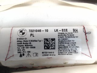 Подушка безопасности боковая (шторка) правая, BMW 3 F30/F31/GT F34 2011-2016
