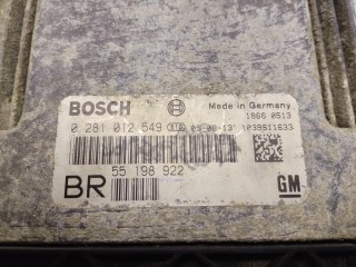 блок управления двигателем, ориг. номер 0281012549, 55198922, Opel Zafira B 2005-2008
