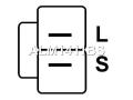 ALM1411BS, 0986080840, 112065, JA1411IR, A002TN0299, A002TN0599, A2TN0299, A2TN0599, A2TN1299, MD314235, MD315430, MD332546, MD334546, ALM1411RB Генератор Mitsubishi L400 1998г. - фото №3