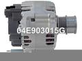 04E903021NX, 04E903015, 04E903021N, TG12C211, TG12C280, 04E903015G, ALV3765DD, ALV3765KL, ALV3765UX, ALV3866DD, 03C903025G, 03C903025GX, 04E903023A, 2622498A, 2715266A, 2715542B, 440345, 440740, 715542, TG11C094, TG12C277, TG12G279 Генератор Skoda Fabia 3 2018г. - фото №4