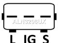 A6594S, 1012110260, 1012110261, 1012110262, ALN3208UX, 2706017190, 2706017690 Генератор Toyota Land Cruiser 80 1995г. - фото №3