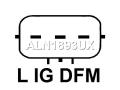 2706033020, 2706033010, 1022115660, DAN964, ALN1893UX, DRA0011, 1022115650, JA1893IR, ALN1893, ALN1893YX, 210392, ALN1893RB, ALN1893WA, 2-7121-1W, 301N21728Z Генератор Toyota Yaris VERSO 2003г. - фото №3