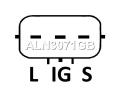 1012117070, ALN3071RB, DRA0627, 1012117071, J5113043, ALN3071GB, ALN3071US, KL4718300, KL4718300R00, 13688N Генератор Mazda Xedos 9 1997г. - фото №3