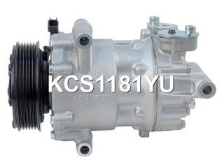 Компрессор кондиционера, ориг. номер 9676552680, BK2119D629BA, 1735914, 1885042, KCS1181GW, KCS1181YU, 1607142080, SD7V161832, SD7V161832F, SD7V161845, SD7V161845F, 501N10171Z, Citroen Relay