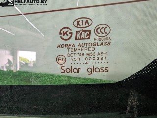 стекло крышки багажника, ориг. номер 43R-000384, DOT-748M53AS-2, Kia Sorento 1 поколение 2002-2006