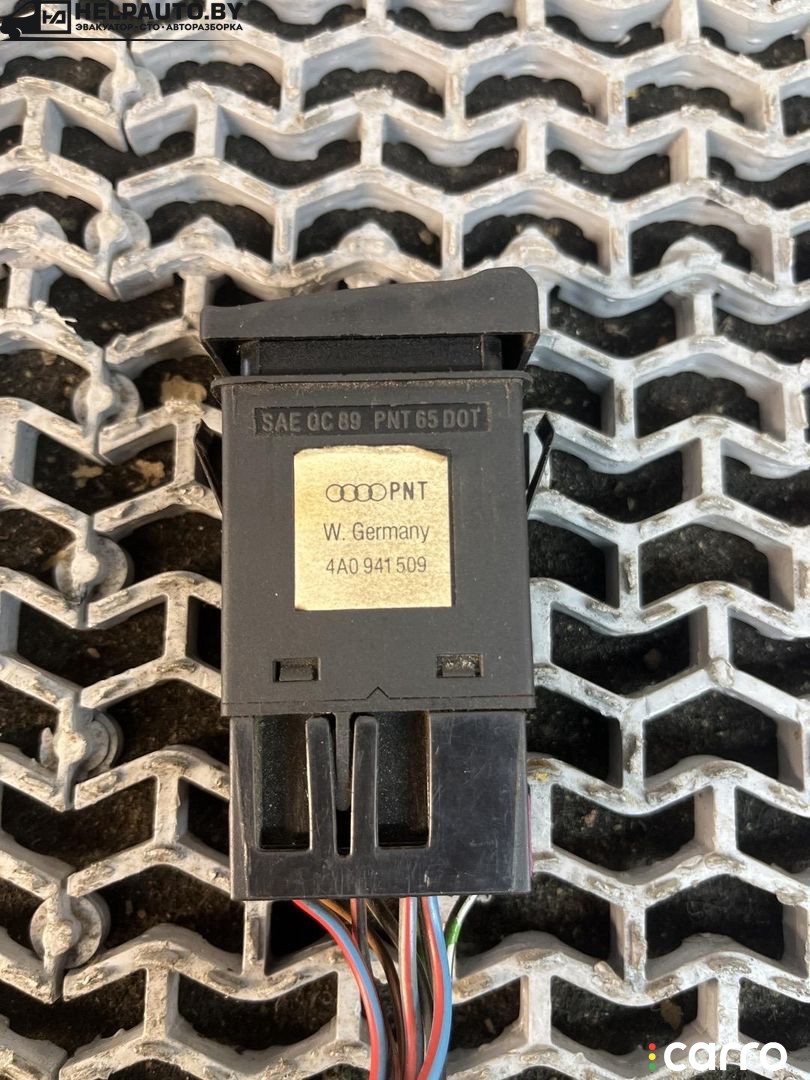 кнопка аварийной сигнализации Audi 80 B4 1991-1996, 4A0941509, фото 6