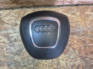 подушка безопасности водителя Audi A8 D3 [2-й рестайлинг] 2007-2010, левый руль, 4E0880201