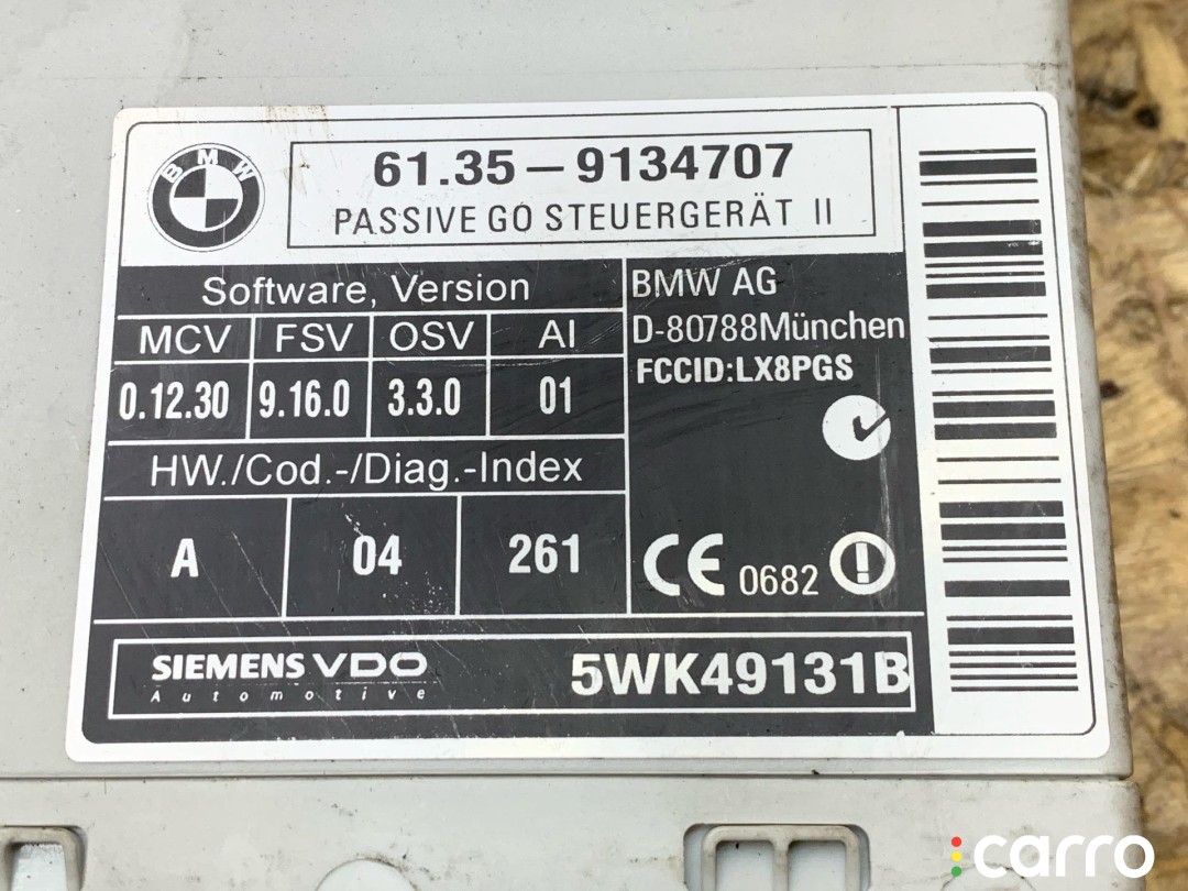 блок управления бесключевым доступом BMW X5 E70 2006-2010, 61359134707, фото 4