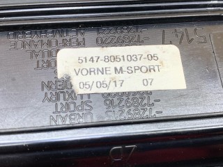 накладка внутренняя на порог передняя, ориг. номер 51478051037, 8051037, BMW 3 F30/F31 [рестайлинг] 2015-2020