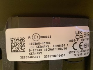 подушка безопасности водителя, ориг. номер 32306884666, 3051642, 2406117001, 6884666, 32306884650, 6884650, BMW X5 E70 2006-2010