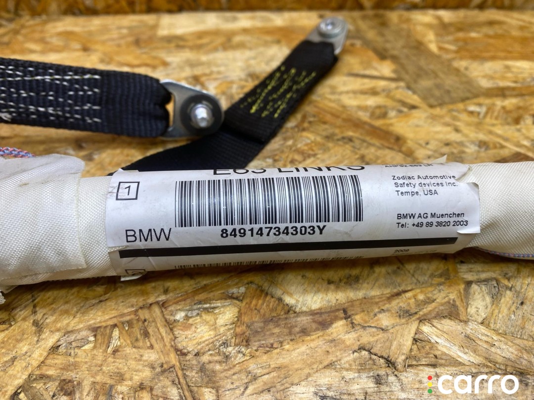 подушка безопасности боковая (шторка) левая BMW 6 E63/E64 [рестайлинг] 2007-2010, левый руль, 72129147343, фото 4