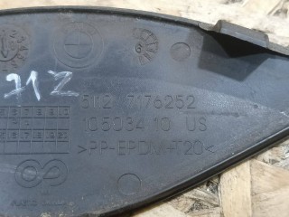 заглушка заднего бампера под крюк правая, ориг. номер 51127176252, 7176252, BMW X6 E71 2007-2012