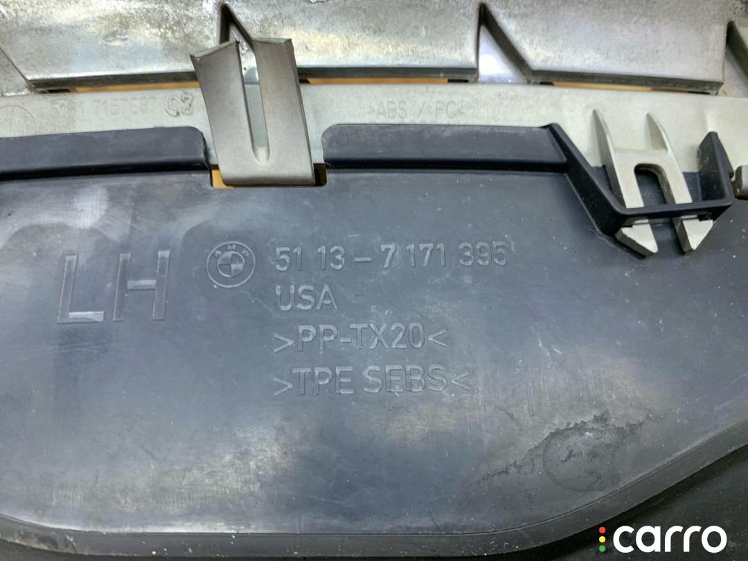 решетка радиатора левая BMW X5 E70 2006-2010, 3.0 л, 7171395, фото 4