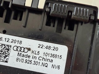 панель управления функциями, ориг. номер 8V0925301, Audi S3 8V [рестайлинг] 2016-2020