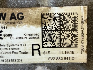 подушка безопасности (Airbag), ориг. номер 8V1880841D, 8V2880841D, Skoda Octavia 3 [рестайлинг] 2017-2020