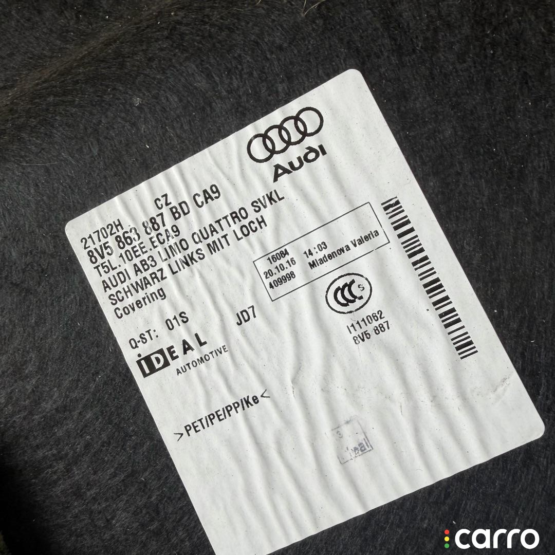 8V5863887 обшивка отсека багажника левая нижняя Audi S3 8V [рестайлинг] 2017г. - фото №2