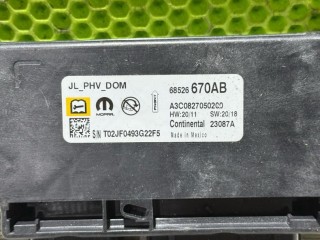 блок управления подушками безопасности, ориг. номер 68526670AB, Jeep Wrangler 4 поколение 2017-2023