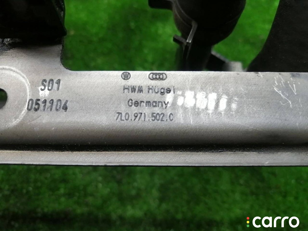 7L6121065C трубка охлаждающей жидкости металлическая Volkswagen Touareg 1 поколение 2005г. - фото №4