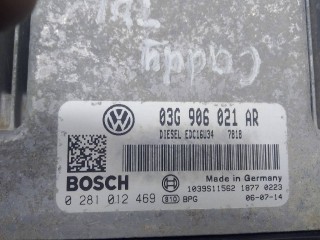 блок управления двигателем, ориг. номер 03G906021AR, Volkswagen Caddy 3 поколение 2004-2010