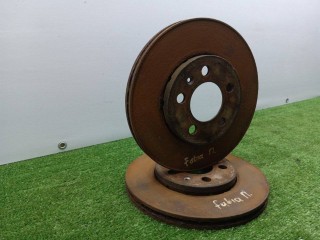 диск тормозной передний, ориг. номер 6R0615301, Skoda Fabia 3 поколение [рестайлинг] 2018-2021