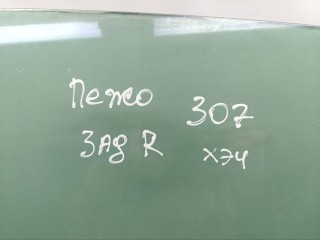 стекло двери задней правой, ориг. номер 43R00048, Peugeot 307 1 поколение 2001-2005