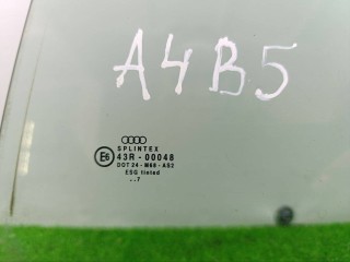 стекло двери задней левой, ориг. номер 43R00048, Audi A4 B5 1994-1999