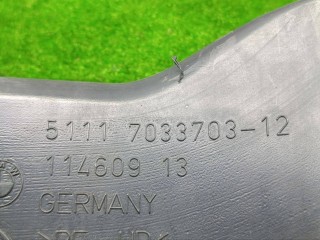 воздуховод тормозного механизма правый, ориг. номер 7033703, BMW 5 E60/E61 2002-2007